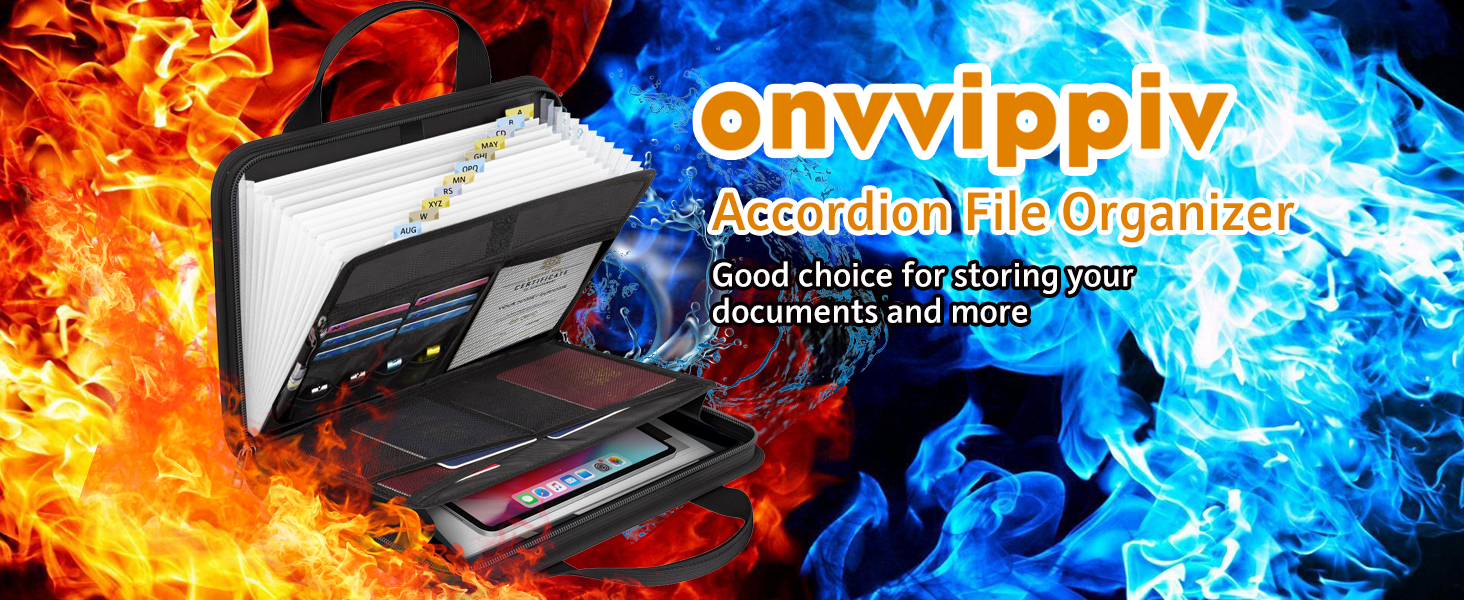 Amazon.com : onvvippiv Important Document Organizer Folio