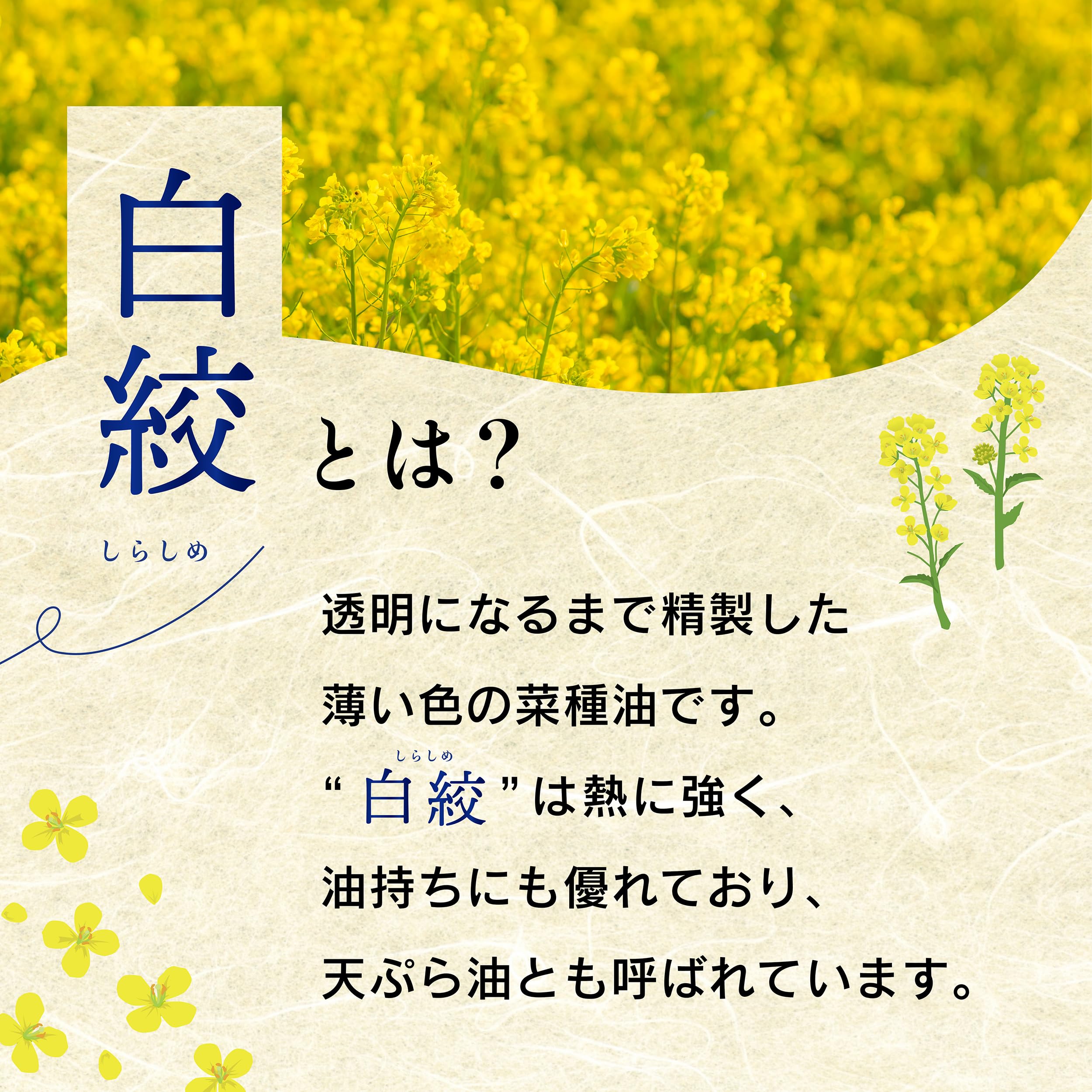 Amazon | 白絞油 (菜種油) (900g) JAS規格適合 しらしめ油 (なたね油