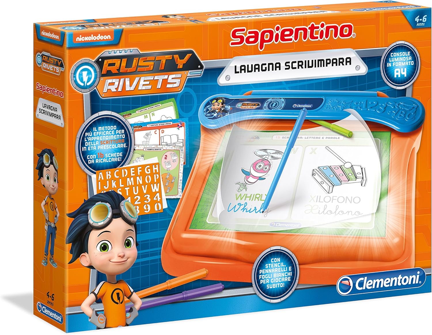 Clementoni 16117 Lavagna Scrivimpara Rusty Rivets Amazon.it