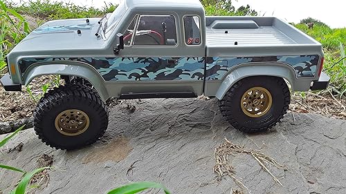 Miniatura 4 de Juego de calcomanías de cuerpo para Element RC Enduro Sendero Escala 110 Radio Controlado Rock Crawler (Camuflaje Azul)