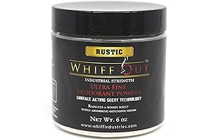 Rustic - Natural 6 Oz Deodorant Powder and Ashtray Odor Eliminator -...