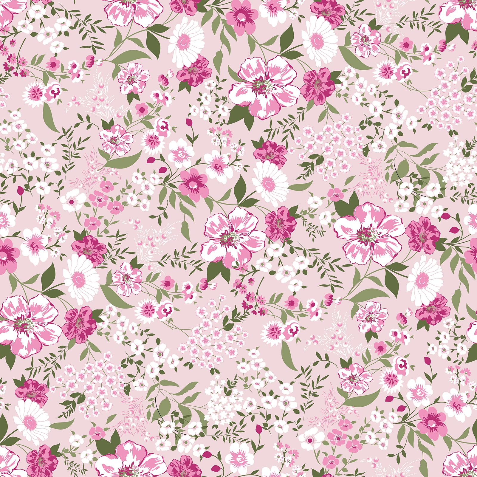 Papier peint rose floral VEELIKE 45x300 cm rétro amovible