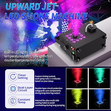 600W LED Fog Machine with Multi-Angle Fog Output