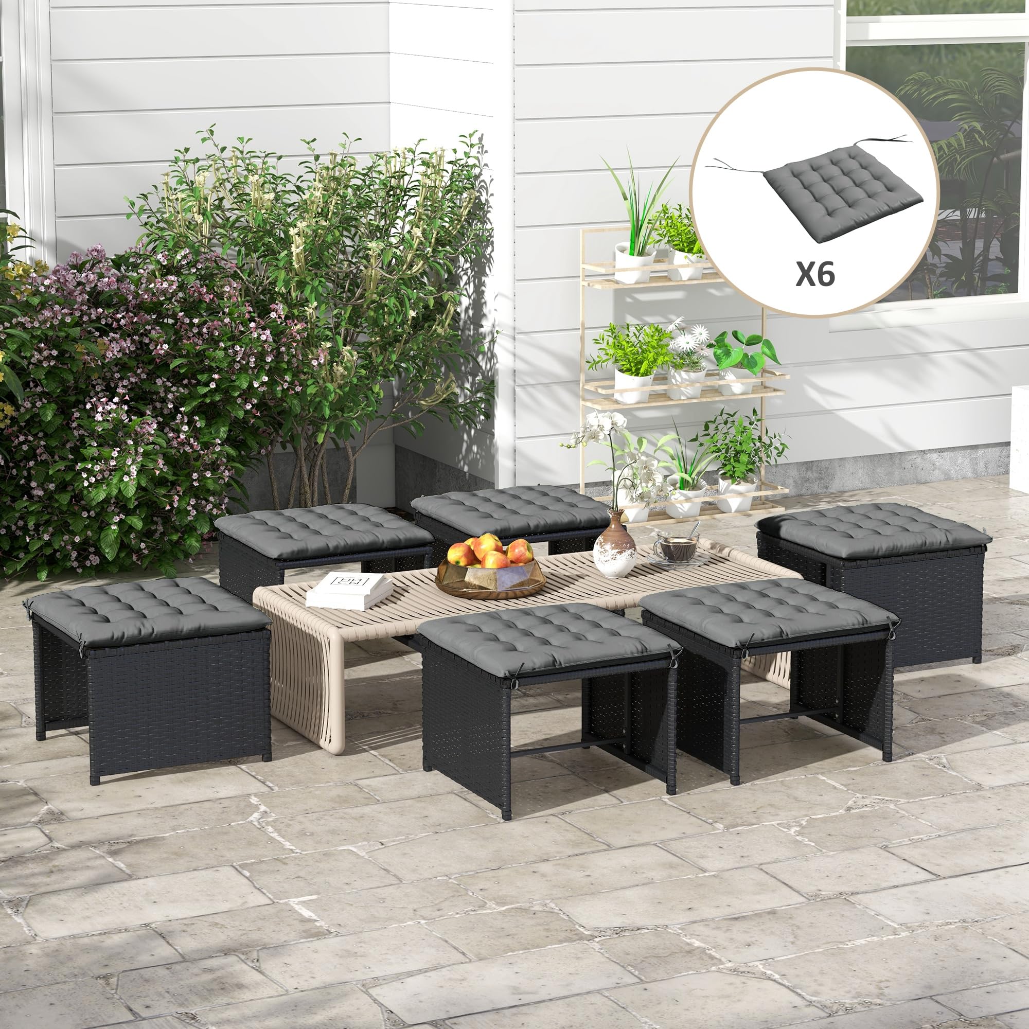 Tavolo Da Cucina Allungabile Tavolo Giardino Olot 140x90 Cm - Bianco - 2