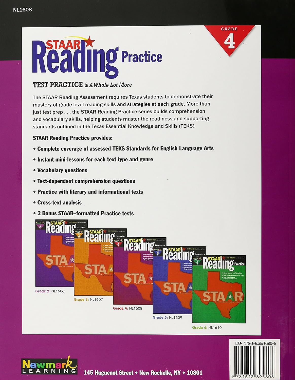 Exclusive Discount 70% Price Newmark Learning STAAR Reading Practice Grade 4