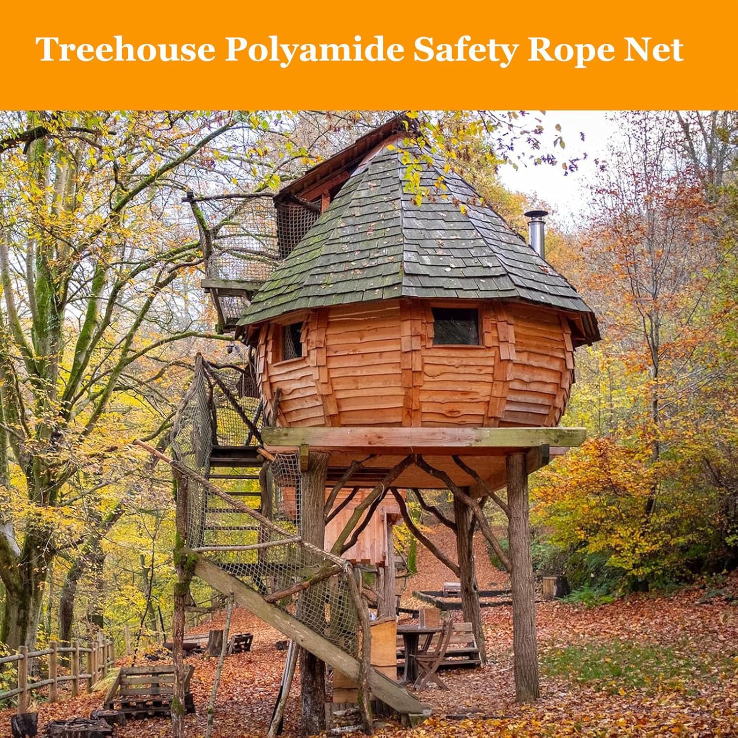 Customizable Climbing Safety Net - 10cm Mesh Rope Cargo Net for Outdoor Adventure Parks & Home Gyms, 300x500cm, Durable & Child-Friendly Climbing Equipment