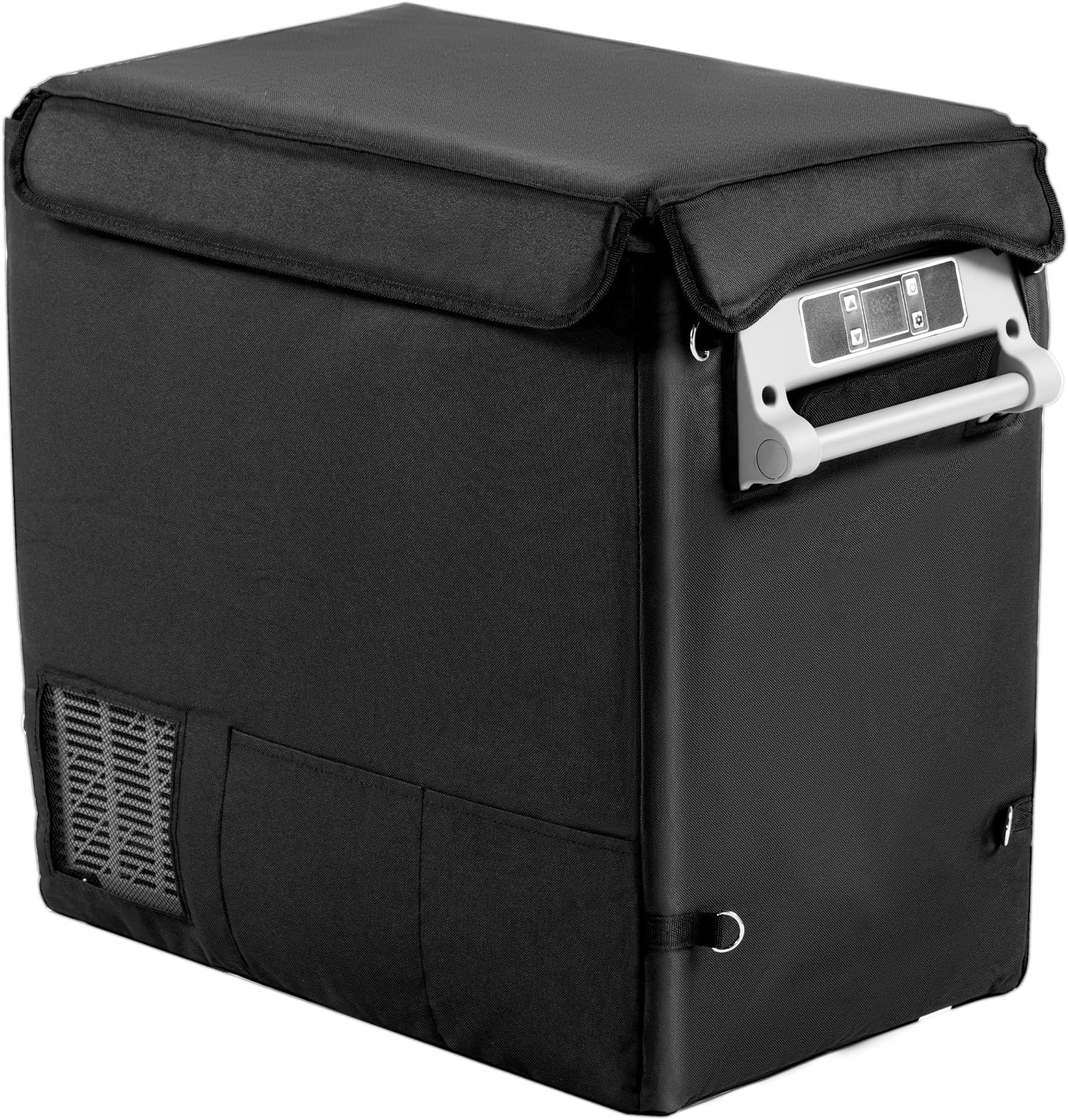 EUHOMY CF55 Insulated Protective Cover 59 Quart Car Refrigerator Insulated Transit Bag, 12 Volt Portable Refrigerator Cover 59QT Car Fridge Freezer, Black