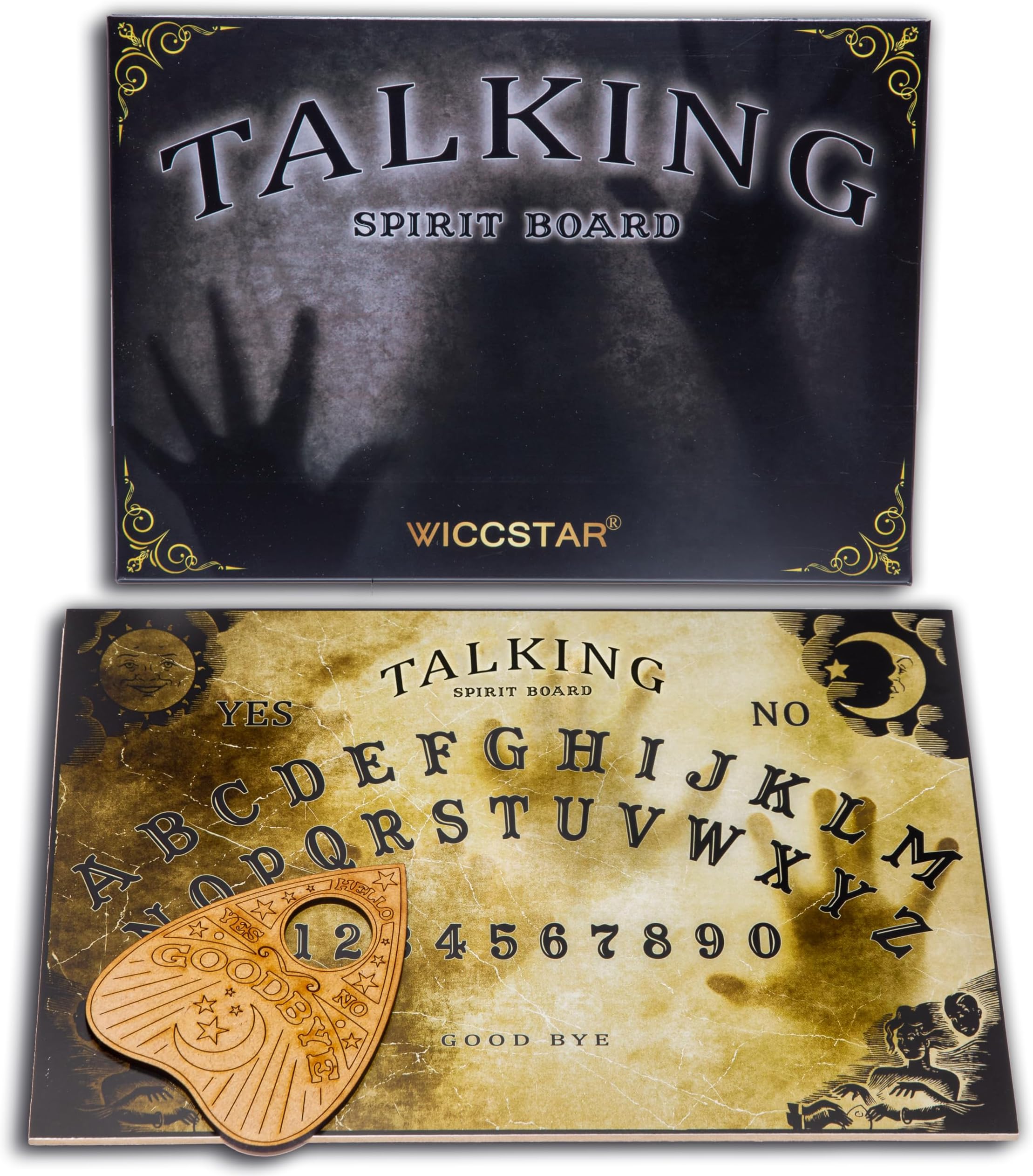 Ouija Board game with Planchette and detailed instruction for Spirit Hunt