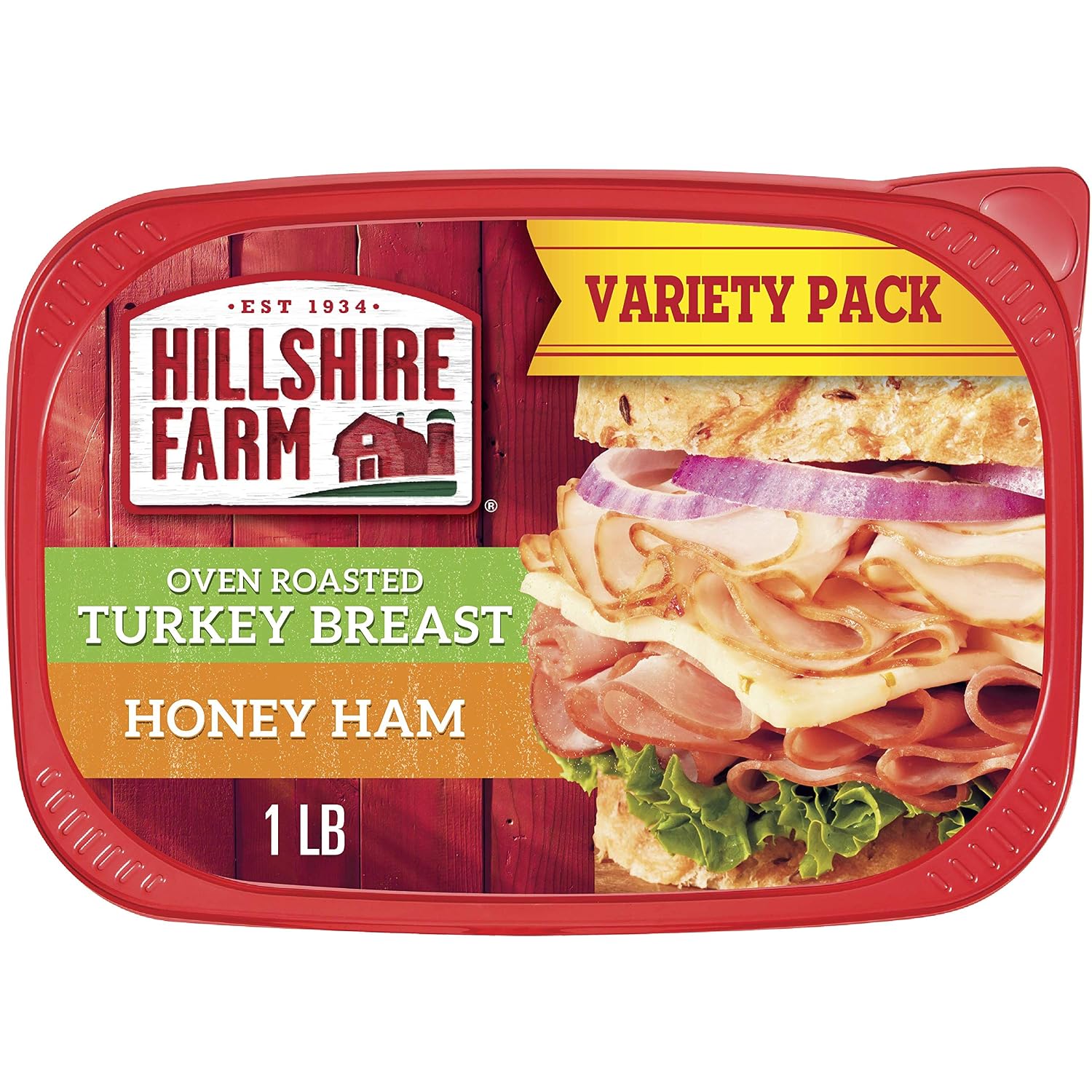 Hillshire Farm Ultra Thin Sliced Deli Meat, Oven Roasted Turkey Breast and Honey Ham, 16 oz