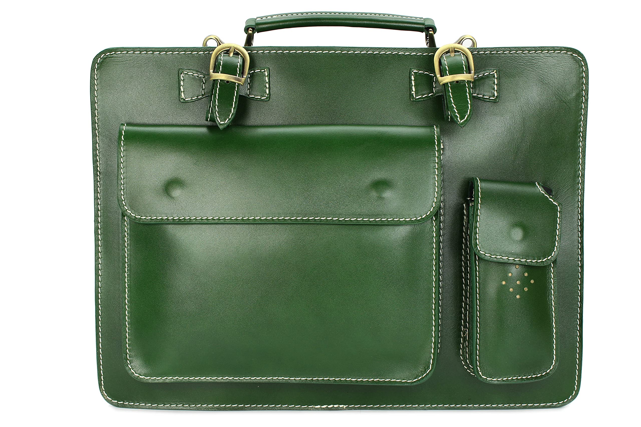 Belli Design Bag Verona italienische Leder Businesstasche Arbeitstasche Messenger Aktentasche Lehrertasche Laptoptasche unisex - 39x29x11 cm (B x H x T)