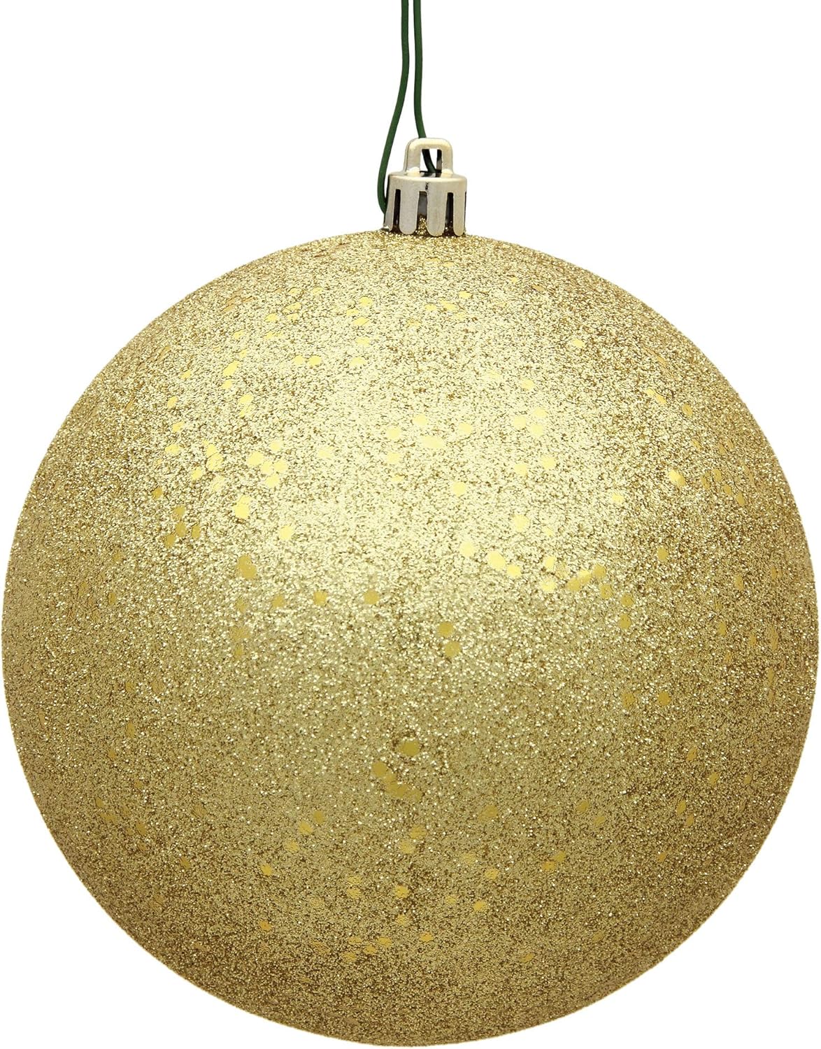 Vickerman 12" Silver Matte Ball Ornament - Shatterproof and UV Resistant - Reliable and Ready to Hang - Silver Ornaments - Holiday Decor - Christmas Ornaments