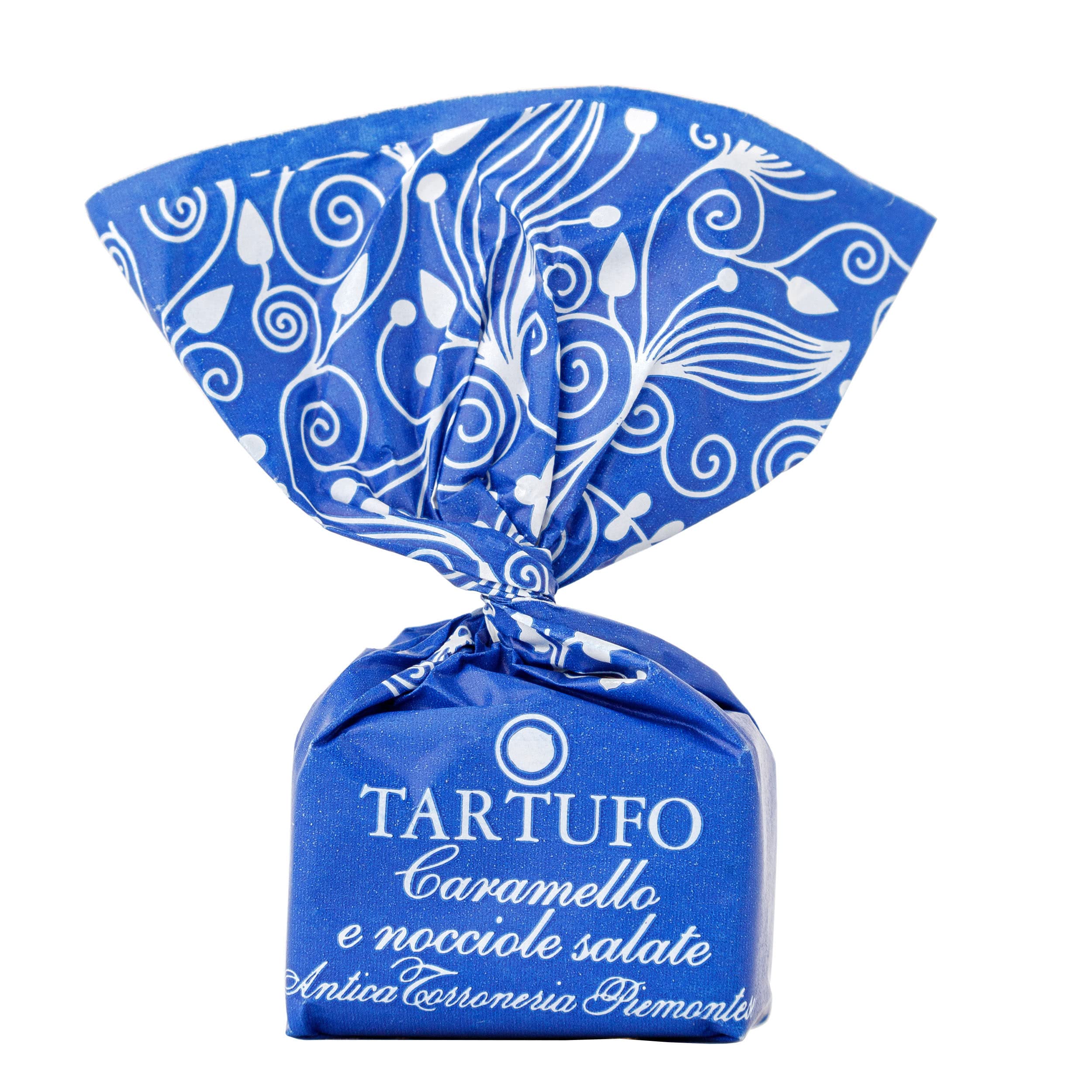 GUSTONE. Tartufi Dolci Caramello e Nocciole Salate - Antica Torroneria 1kg | glutenfrei, Trüffel-Pralinen Weiße Karamell Haselnuss, Schokoladentrüffel, seit 1885 in Familienbesitz