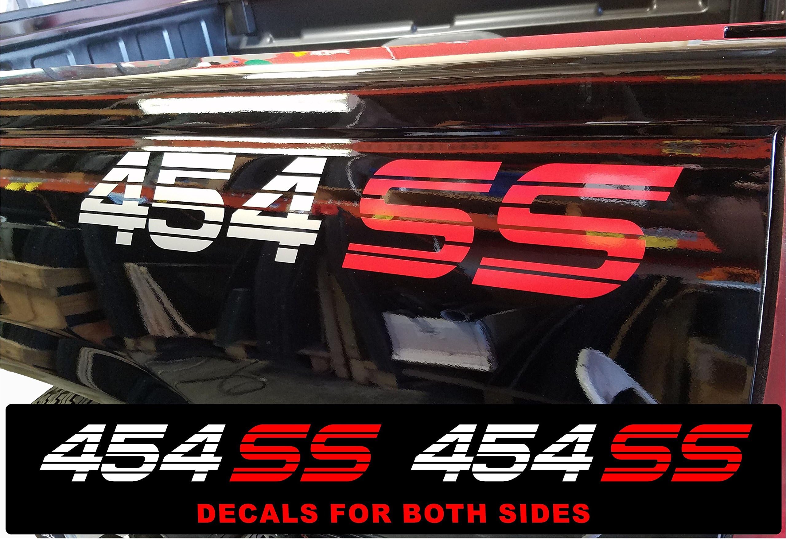 ORAFOL Chevy 454 SS Side Bed Decal for 1990 Chevrolet 1500 Trucks Silverado 7.4 V8 Muscle