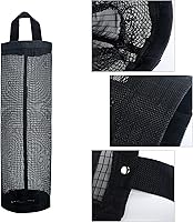 Vista 4 de Bolsa de basura de malla para bolsas de plástico, dispensadores, 2 unidades, plegables, colgantes, bolsas de basura, organizador de reciclaje