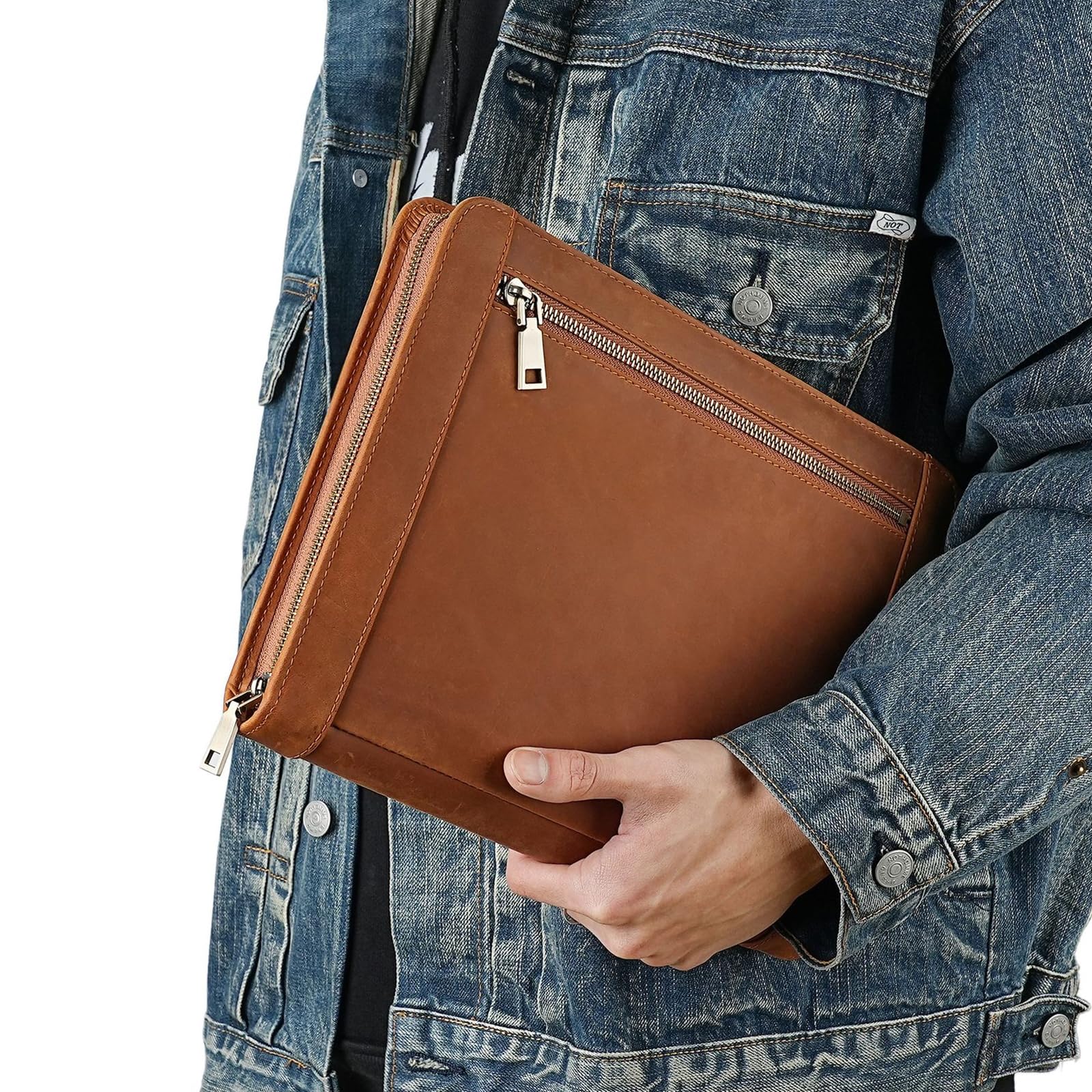 Funda organizadora para dispositivos de 10 pulgadas con cremallera circunferencial y bolsillo frontal, bolsa de transporte para estudio y viajes, organizador de tabletas, bolsillo para lector