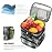 MIYCOO Lunch Bag & Lunch Box for Women Men, Double Deck Leakproof Insulated Soft Large Adult Camping Cooler bag for Work, Beach, Picnic, Travel (Checkered Black and White, 15L)