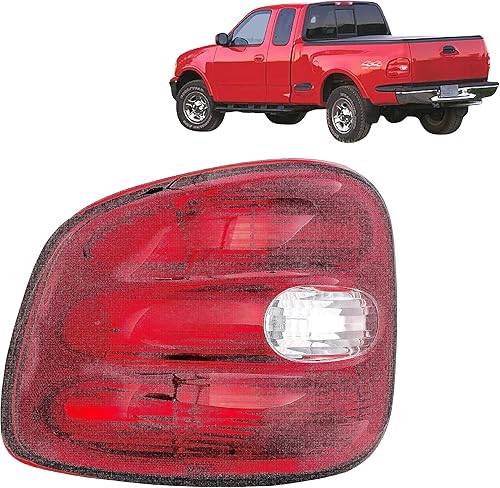 Repuesto para Ford F-150 1997-2000 Stepside, Lightning, Lariat, Base, XL, cumple con XLT DOTSAE, montaje de luz trasera halógena, lado