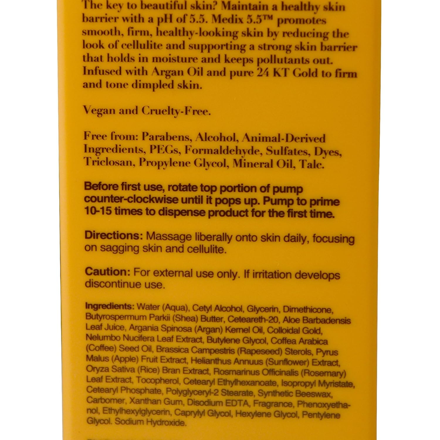 Medix 5.5 Argan Oil Cream Skin Care Face & Body Moisturizer Lotion W/ 24kt Gold, Skin Firming Body Cream Reduces Look Of Wrinkles, Cellulite, Crepey Skin, & Age Spots For Women & Men, 15 Fl Oz : Beauty & Personal Care