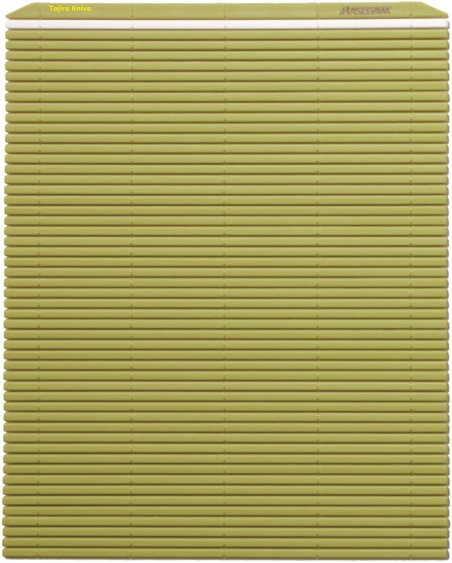 Hasegawa 10 x 9.5 Inch Plastic Green Makisu/Sushi Rolling Mat