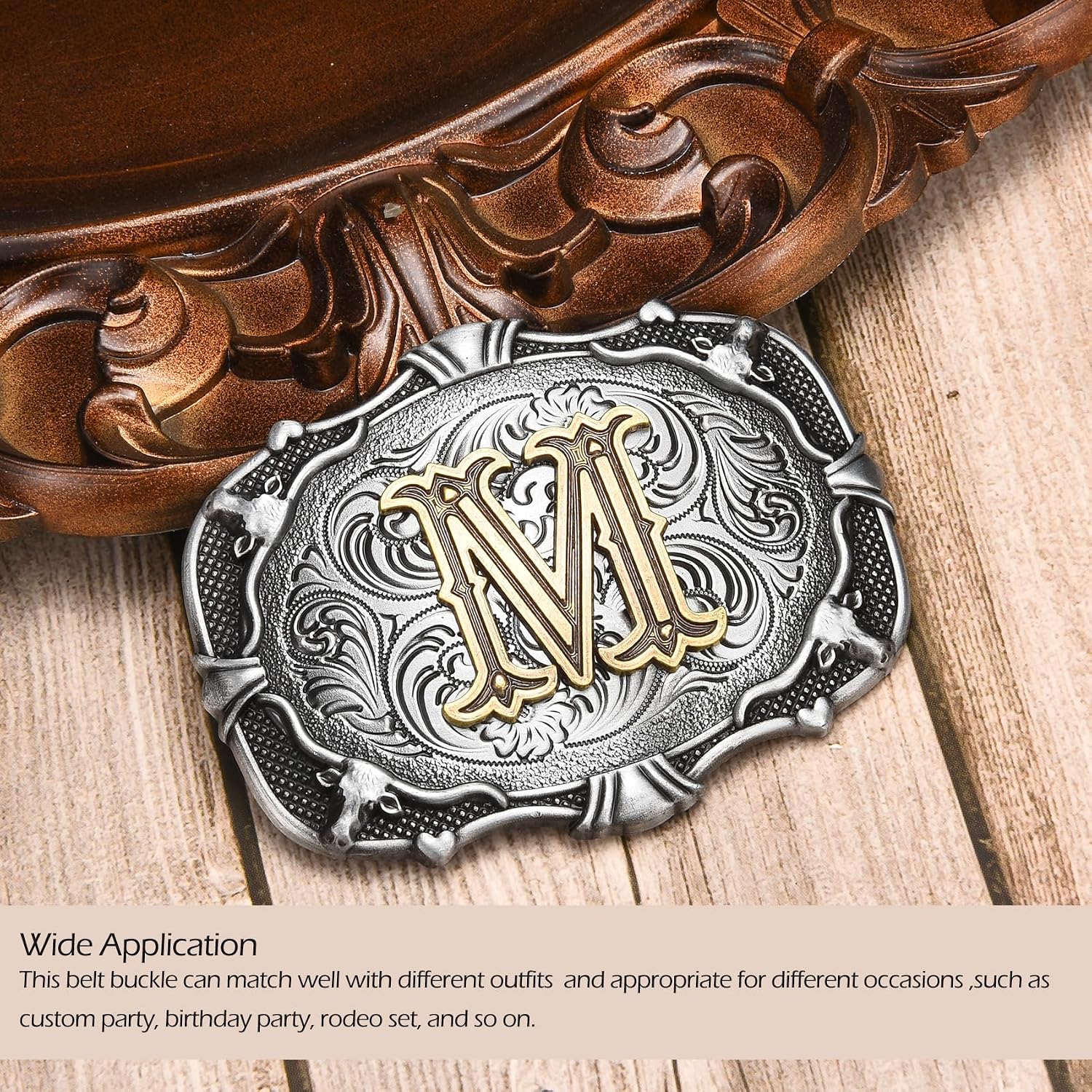 Belt Buckles Men Women Boys, Western Cowboy Initial Letter Belt Buckle ABC to XYZ American Jeans Accessory