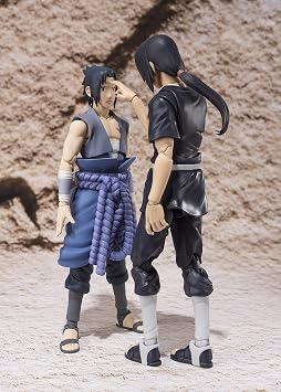 TAMASHII NATIONS Bandai Naruto Shippuden Sasuke Uchiha S.H. Figuarts Action Figure (Itachi Battle)