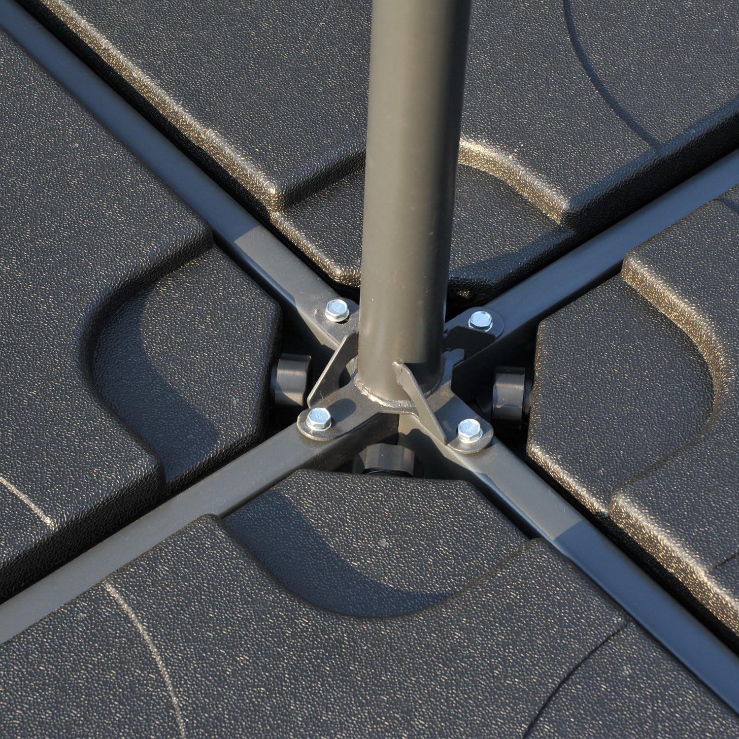 Outsunny 4-Piece Cantilever Patio Umbrella Base Weight Set (Model 84D ...