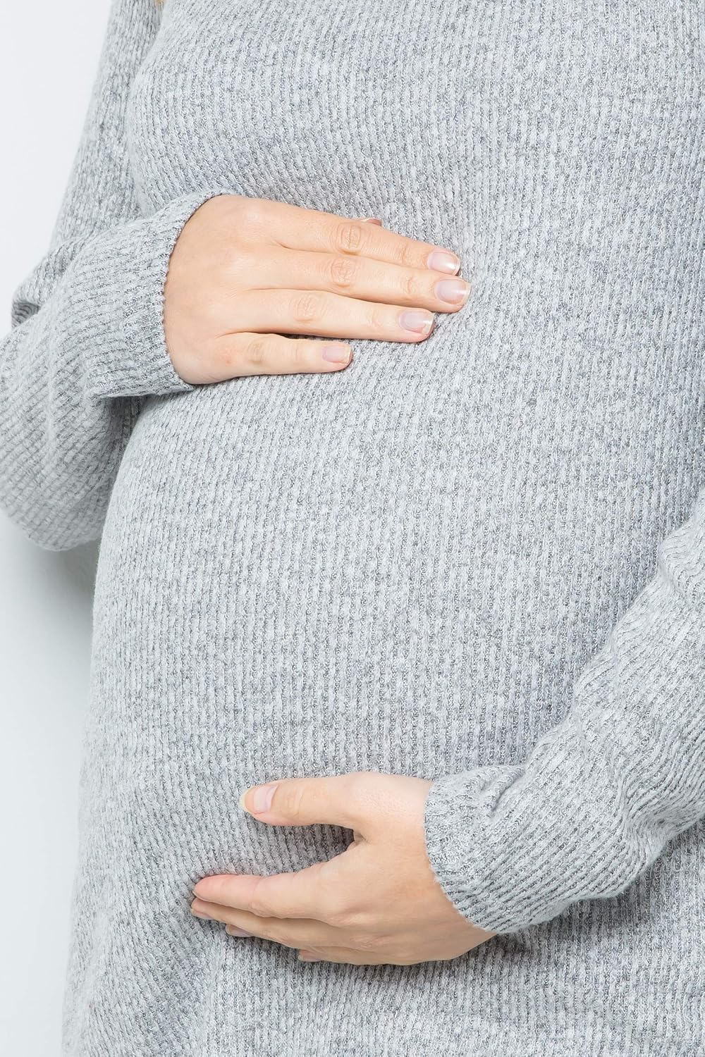 My Bump Women Maternity Clothes Sweater Top - Ultra Soft Stretch Knit Boat Neck Long Sleeve Pullover Shirt Made in USA at  Women’s Clothing store