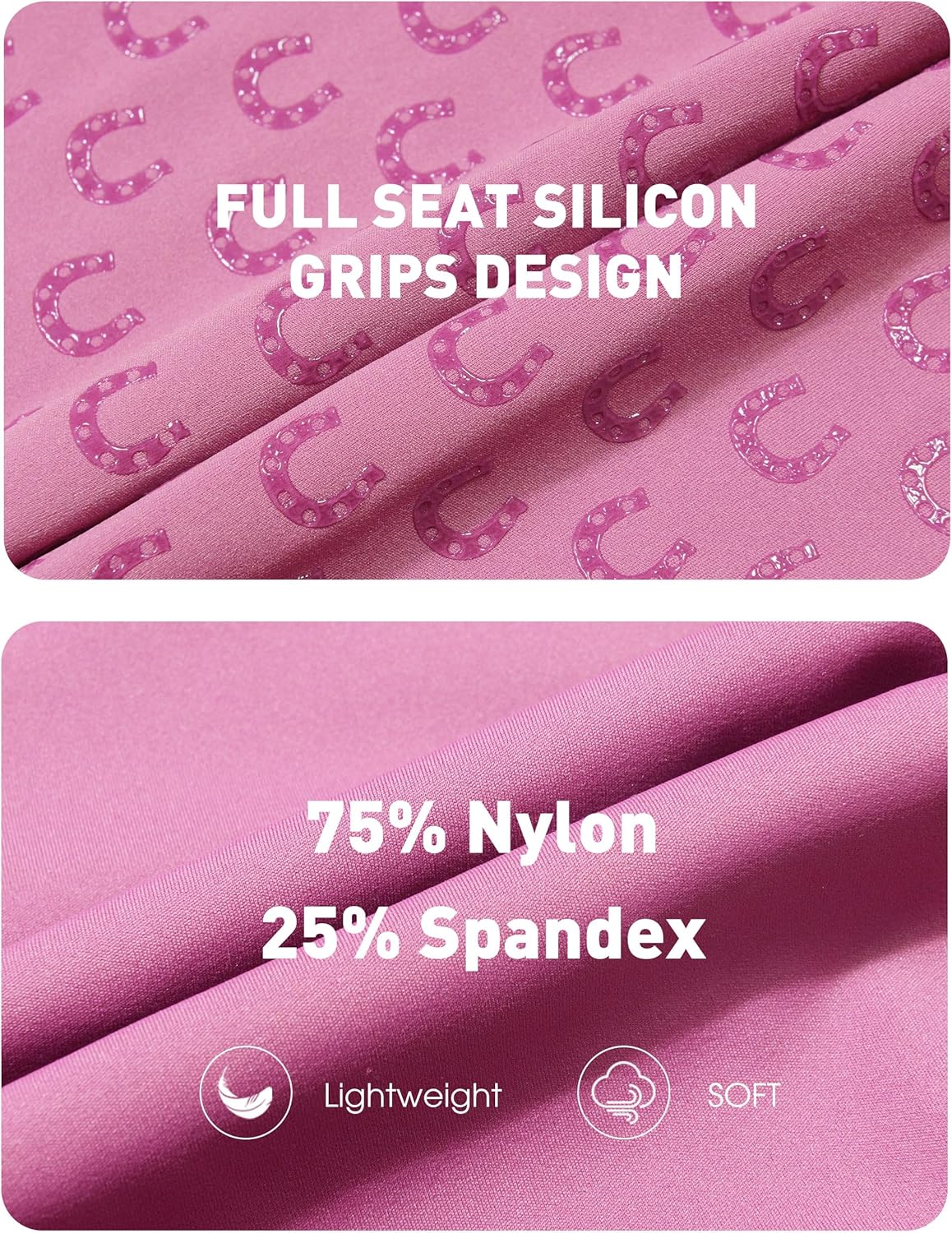 FitsT4 Sports Girls Riding Pants Full Seat High Waist Kids Equestrian Breeches Horse Schooling Tights Zipper Pockets - Image 5