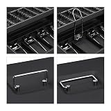 Relaxdays Cash Box, Coin Counter Tray Lockable Portable Change & Notes, H x W x D: 8.5 x 30.5 x 24.5 cm, Iron, Black - 7