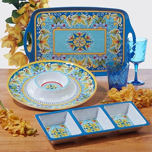 Miniatura 7 de Certified International Palermo - Juego de vajilla de melamina de 12 piezas servicio para 4 personas