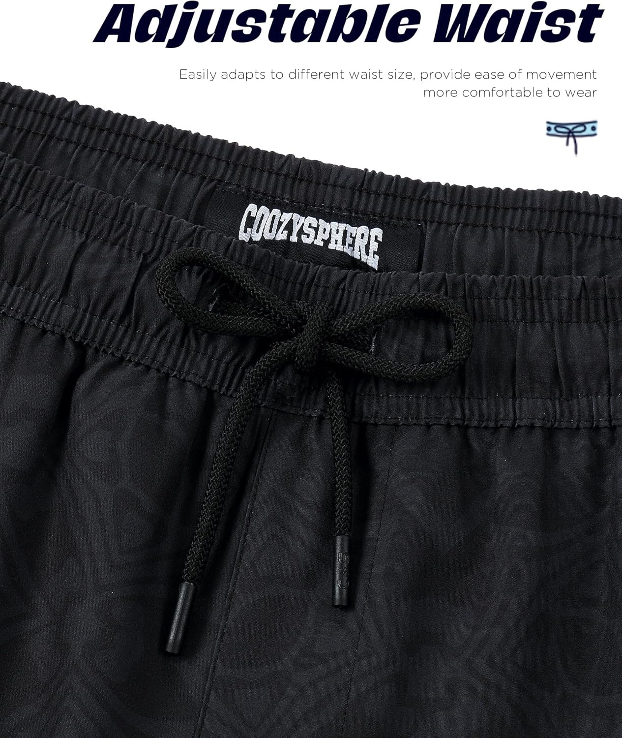 Mens Swim Trunks with Compression Liner 7 Inch Swim Shorts Quick Dry Board Shorts Bathing Suit for Beach