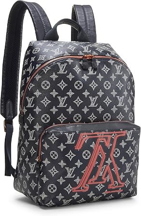 Pre-Loved Upside Down Monogram Canvas Apollo Backpack, Navy
