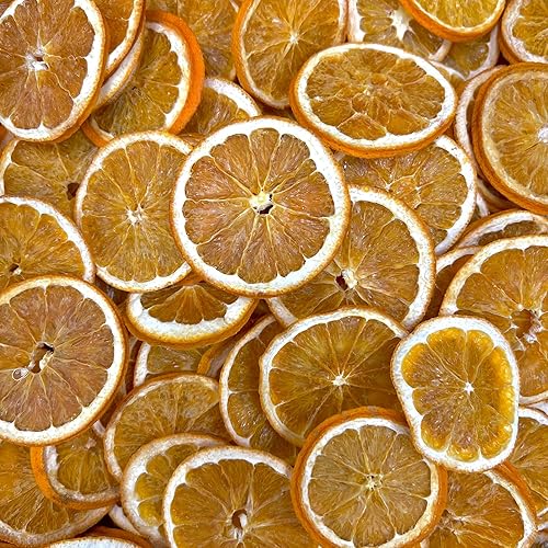 Miniatura 9 de Ruedas de rodajas de naranja seca deshidratada  Aproximadamente 17 rebanadas  100% natural  Sin azúcar  Sin gluten  Ruedas de naranja deshidratadas