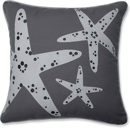 Miniatura 6 de Pillow Perfect Cojín para exteriores e interiores, diseño de dólares de arena, 16.5 x 16.5 pulgadas, color verde