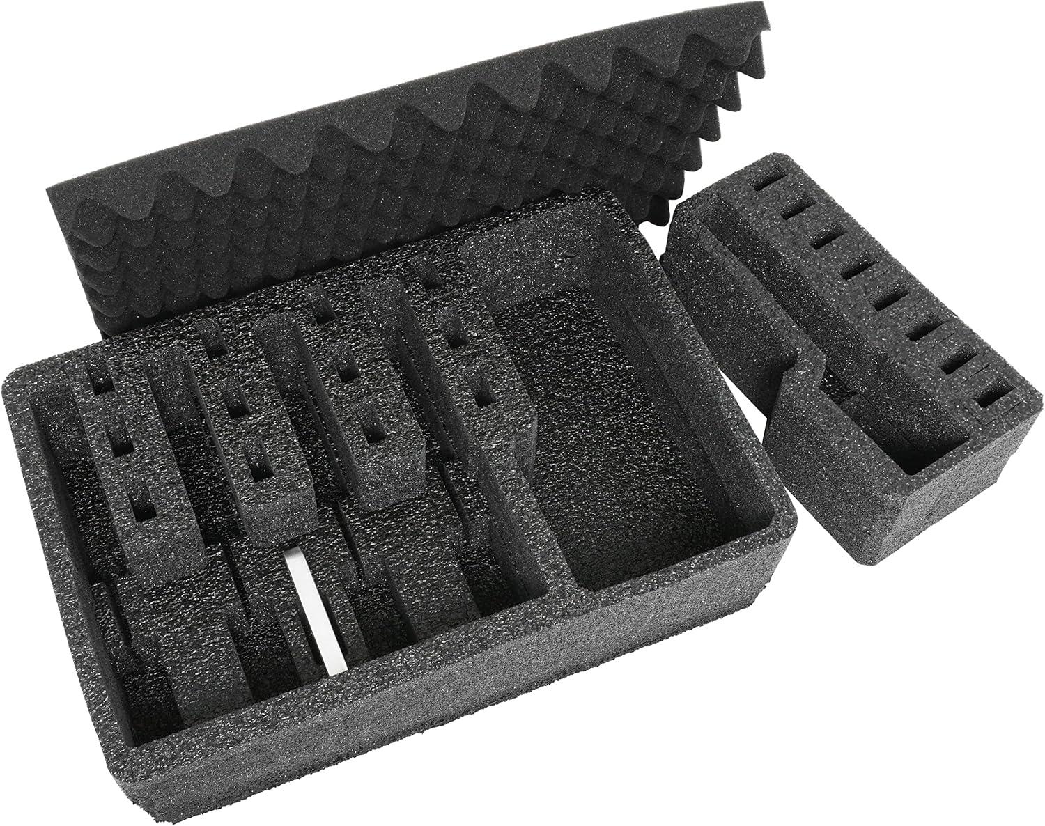 Case Club Foam Only: Fits Pelican 1500-5 Pistol Foam Set with Silica Gel Canister to Help Prevent Rust