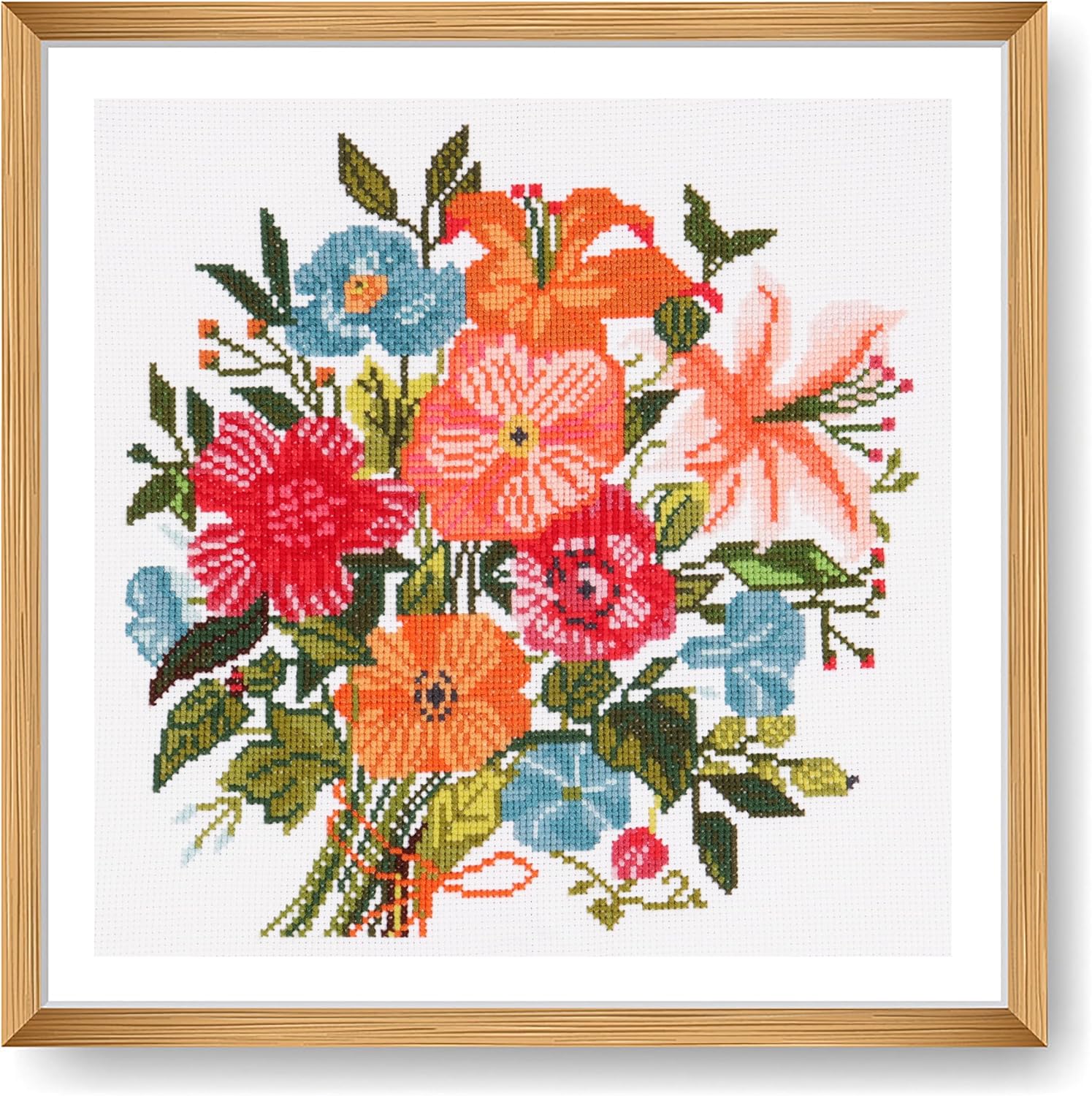 Trimits Large Cross Stitch Kits - Counted Embroidery Needlework for Adults Beginners Kids, Christmas Gifts Wall Art (Frame Not Included), 11 Count, Home Sweet Home