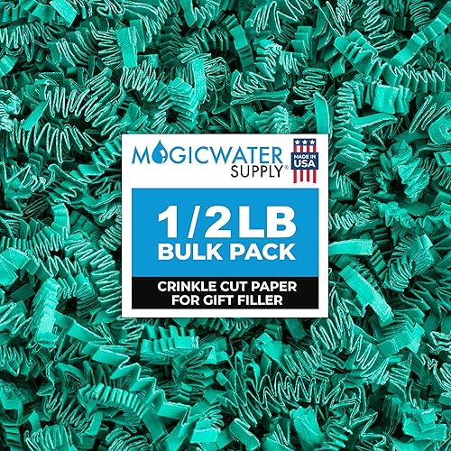 Miniatura 104 de MagicWater - Papel de corte arrugado para cestas de regalo, 1/2 libra, marfil claro, perfecto para relleno de papel triturado, relleno de cesta