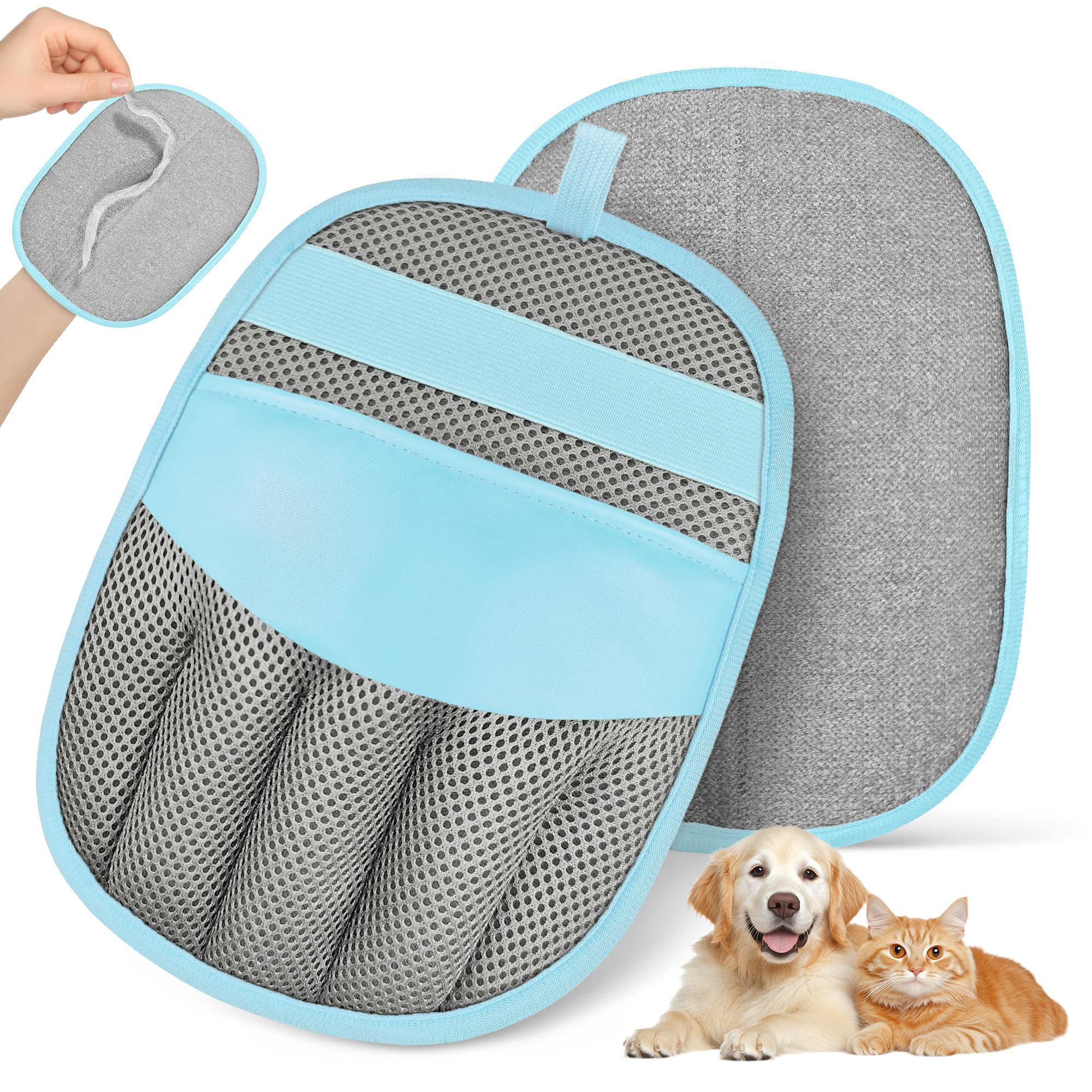 YOSEPATI Magic Brush Removal Gloves, Electrostatic Pet Hair Remover Glove