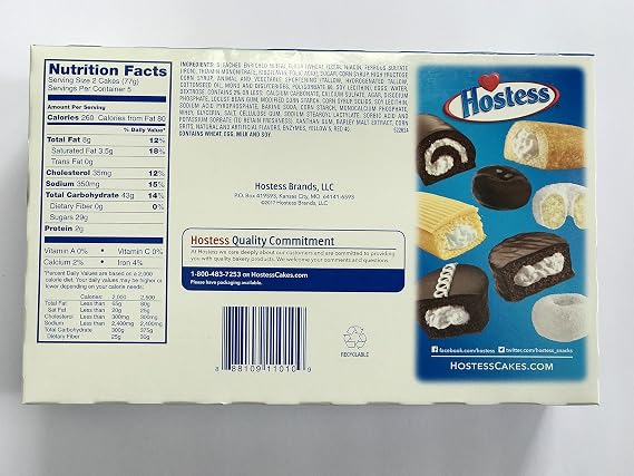 Hotess Twinkies Net WT. 13.58 OZ (385g) 10 Individual wrapped Cakes