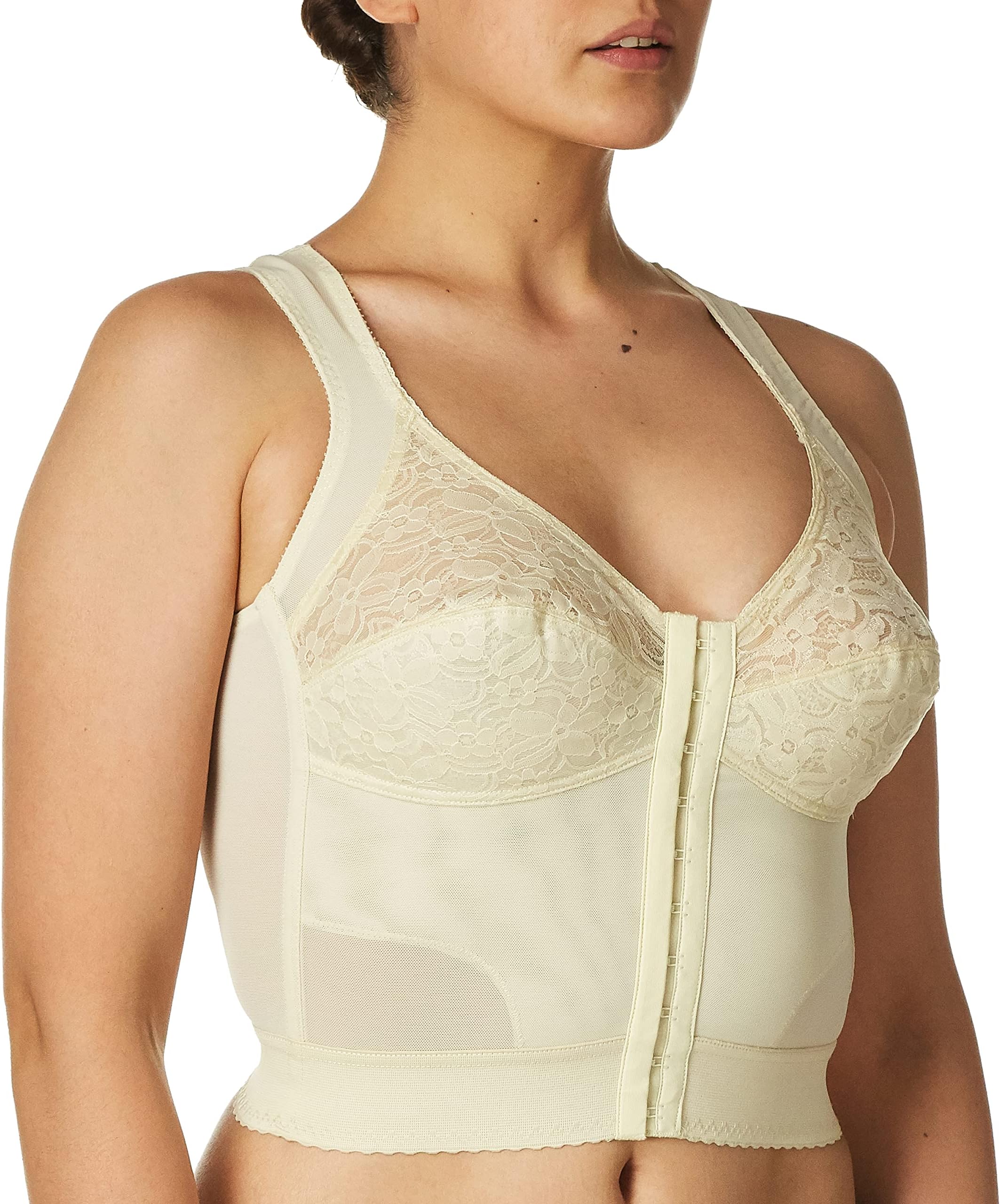 Carnival Women's Front-Closure Longline Posture Back Support Bra