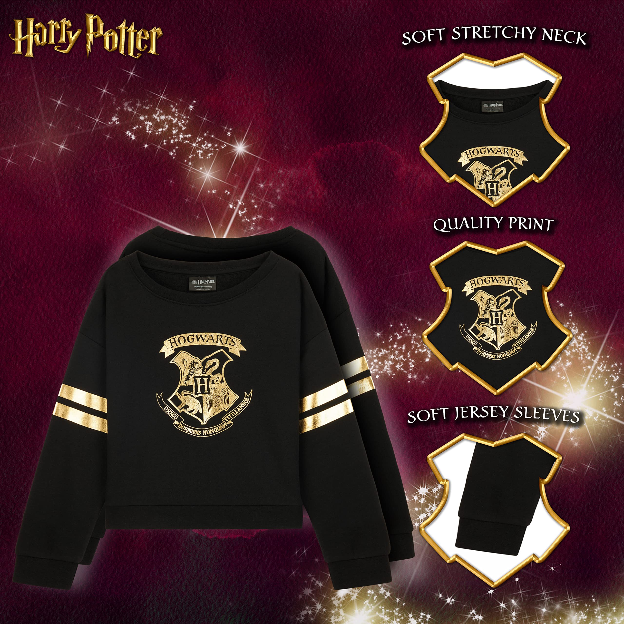 Sudadera Harry Potter Cuello Redondo Niña Regalos