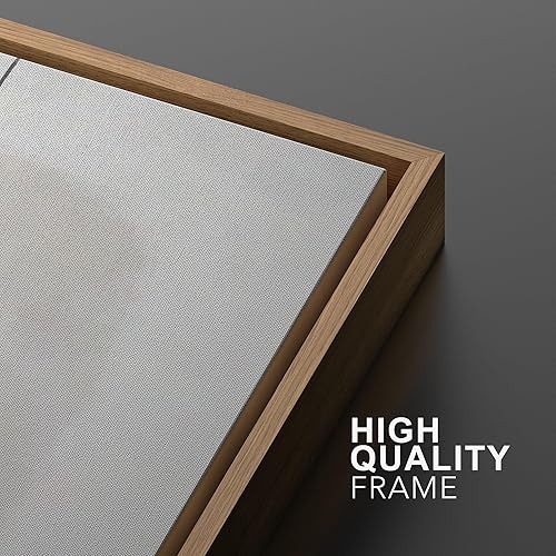 Miniatura 5 de Ashbrook Lienzo enmarcado para pared, juego de arte retro de mediados de siglo, marrón pastel, ilustración geométrica abstracta, arte moderno,