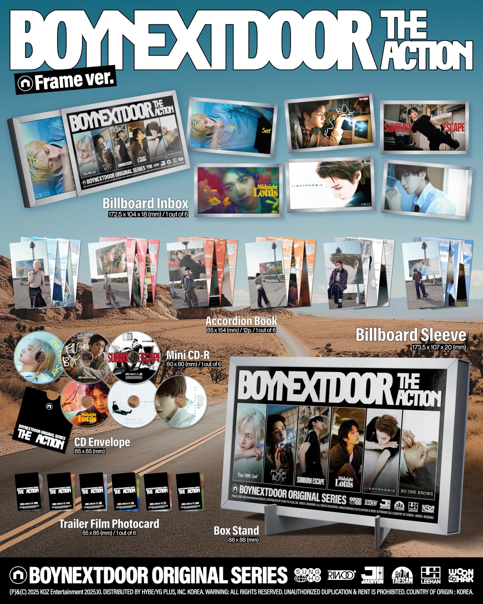 Amazon.co.jp: [ Frame ver. ] BOYNEXTDOOR - 5th EP [ The Action