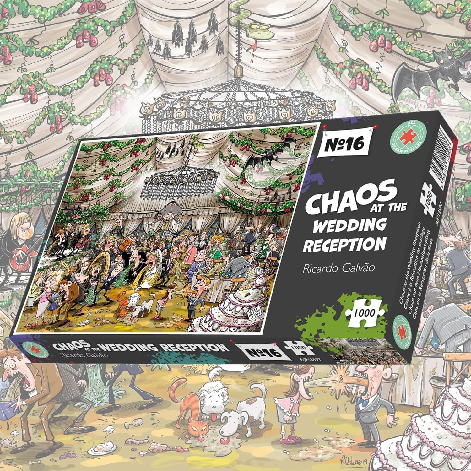 Chaos at The Wedding Reception 500 Piece Jigsaw Puzzle