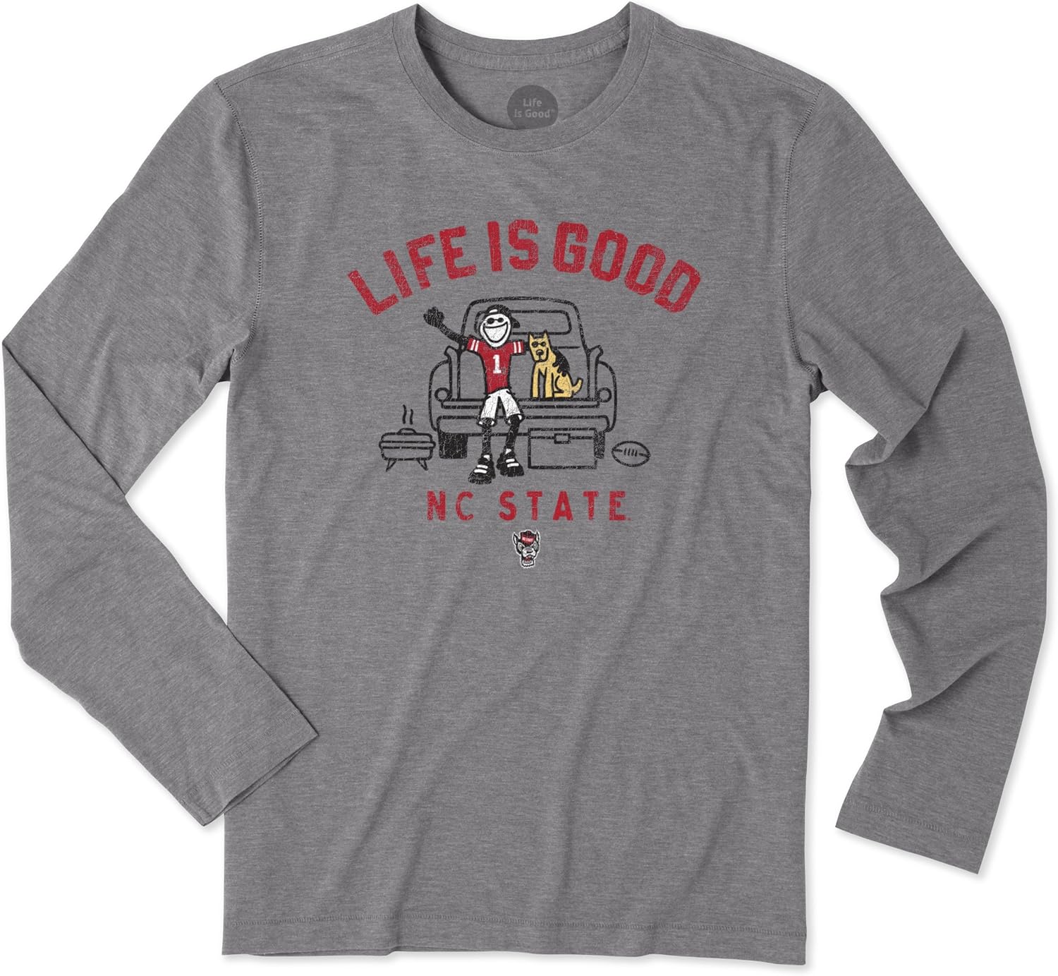 Life is Good Men's Longsleeve Cool Tee Tailgate Jake