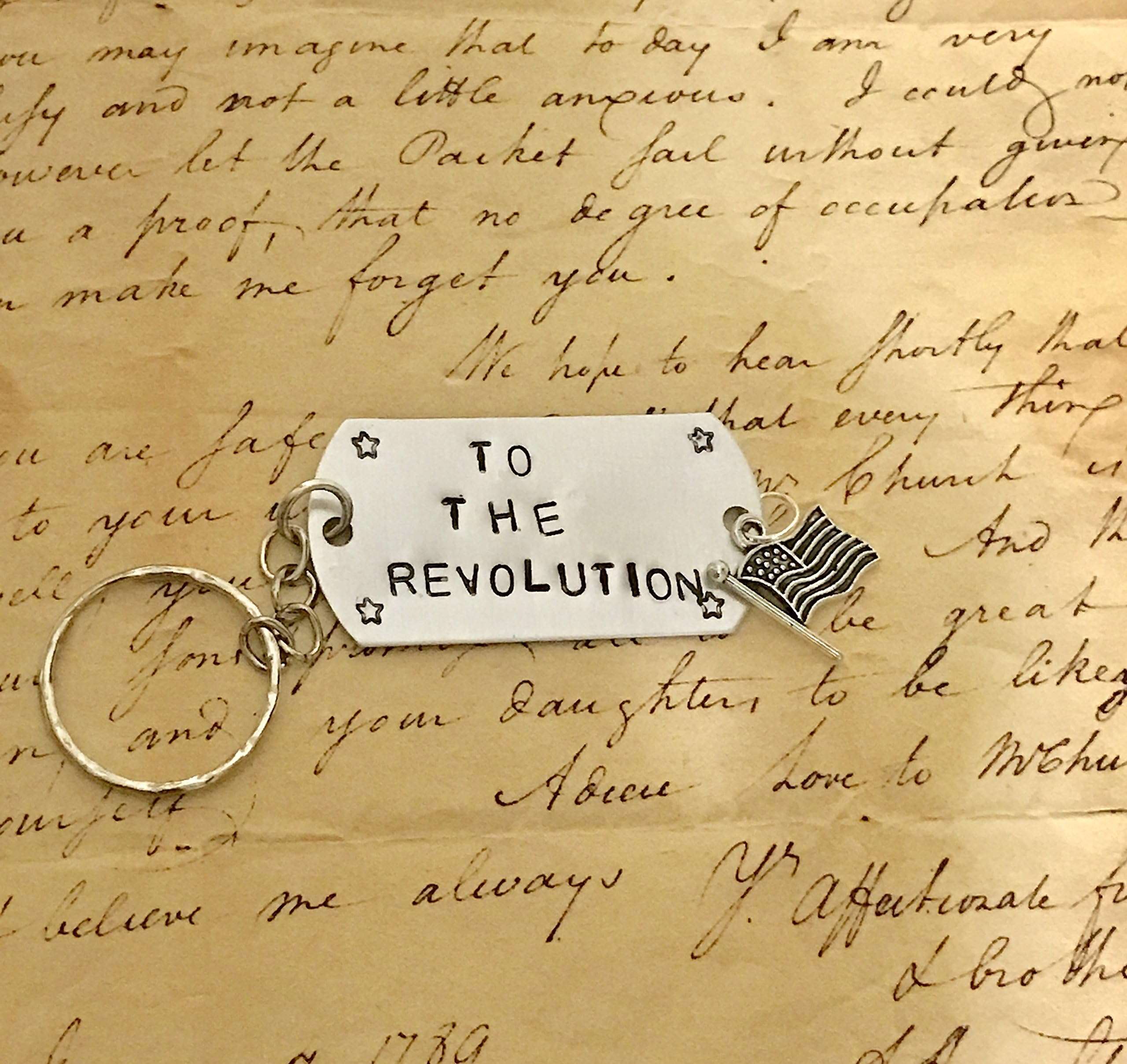 HAMILTON Broadway STORY OF TONIGHT Lyrics Keychain