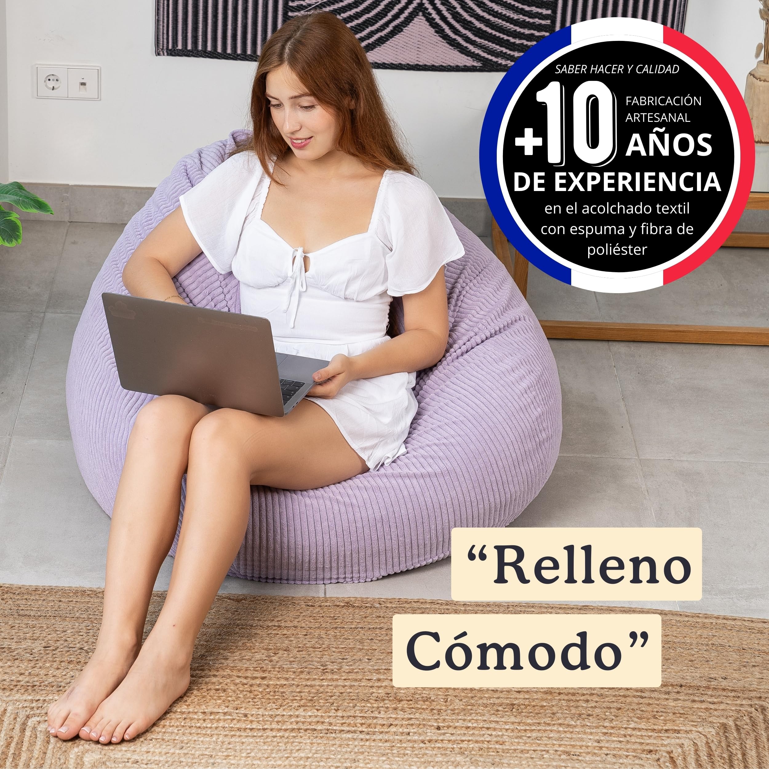 Bananair - Relleno de espuma 500L para Relleno de Cojines, Peluches, Puffs (9kg)