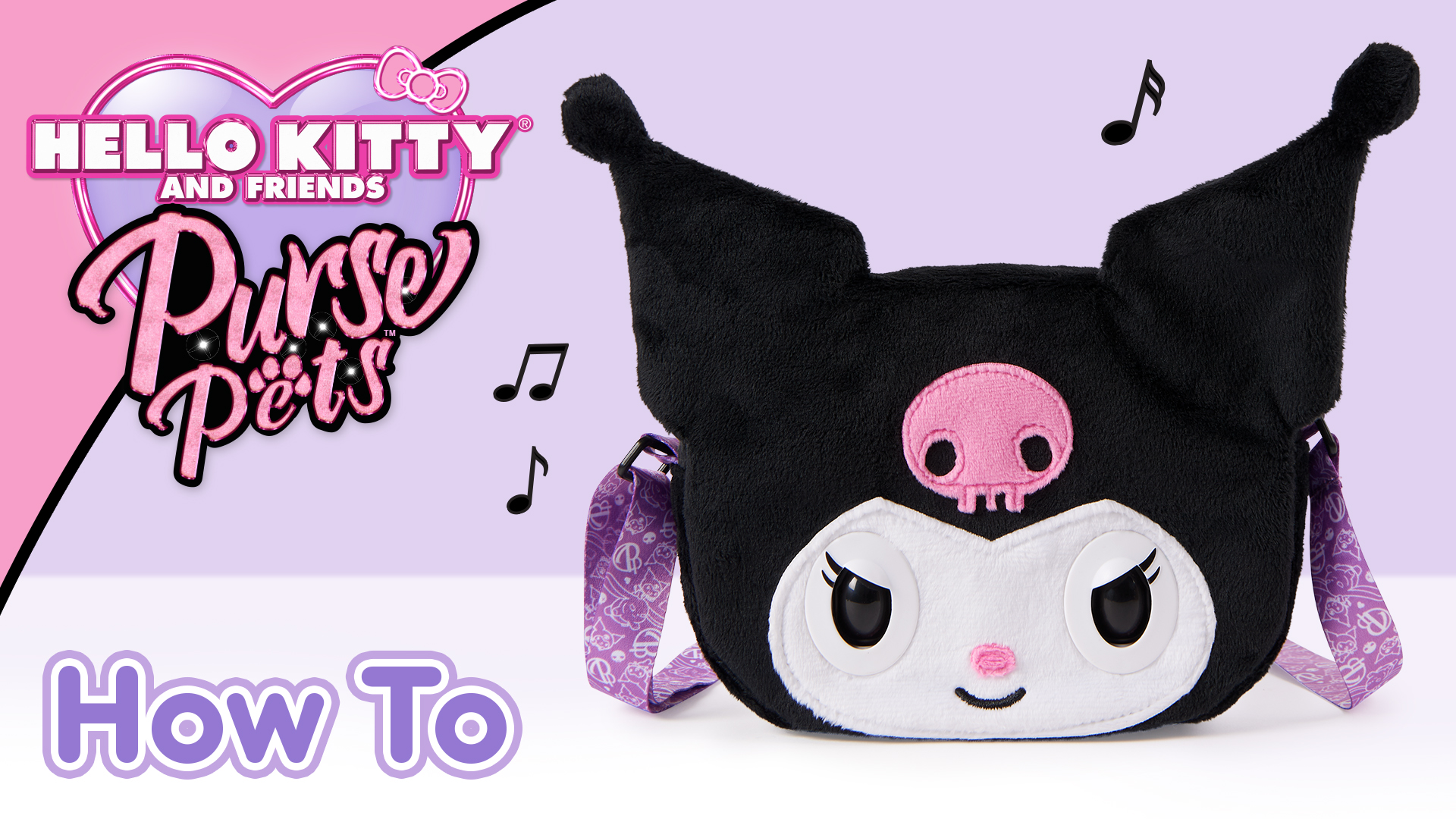 ひ*こ様 ハンドメイド　うさみみバッグ&ポーチ　猫　黒　ピンク　レース　リボン Amazon.com: Purse Pets Sanrio Kuromi Interactive Pet Crossbody
