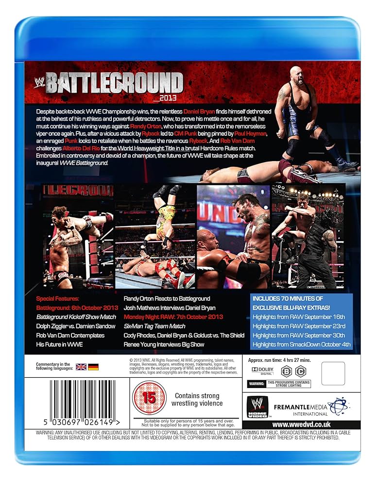 WWE バトルグラウンド [DVD] Amazon.com: Wwe: Battleground 2013 : Movies & TV