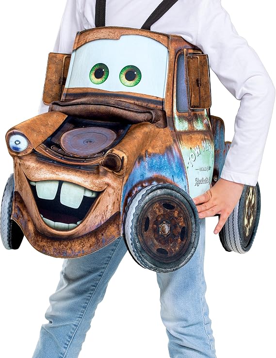 زي Tow Mater ، زي سيارات ديزني الرسمي للأطفال ، زي هالوين رغوة ثلاثية الأبعاد